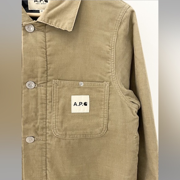 🔥 APC x Carhartt WIP Men's Beige/Tan Gabrielle Coat Size XS